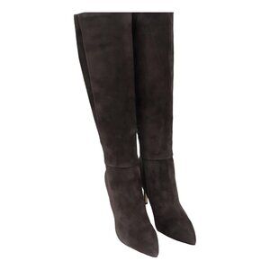 Nine West Richy Knee High Pointed Toe Stiletto Boots Dark Brown 9M